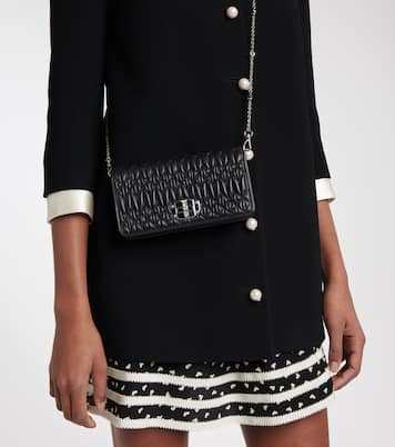 Pochette en cuir matelassé à ornements | Miu Miu