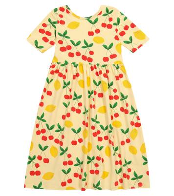 Cherry Lemonade stretch-cotton dress | Mini Rodini
