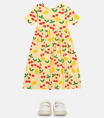 Cherry Lemonade stretch-cotton dress | Mini Rodini