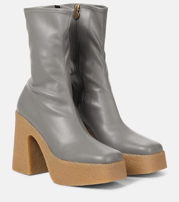 Faux leather platform ankle boots | Stella McCartney