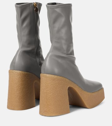 Faux leather platform ankle boots | Stella McCartney