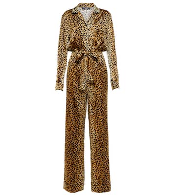 Mono en mezcla de seda estampado | Dolce&Gabbana