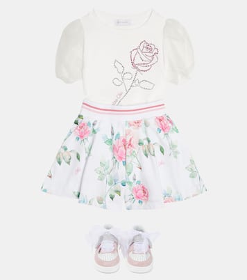 Floral cotton shorts | Monnalisa