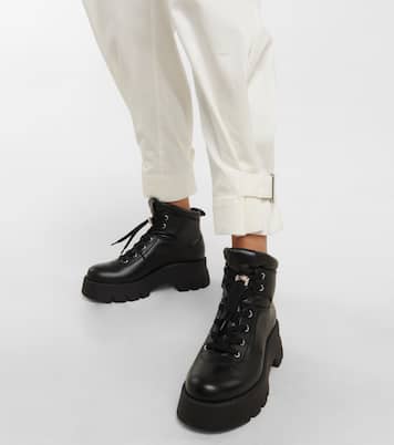 Vancouver leather hiking boots | Gianvito Rossi