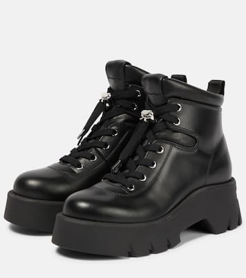 Vancouver leather hiking boots | Gianvito Rossi