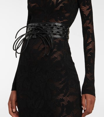 Ceinture en cuir à clous | Alaïa