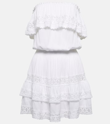 Salma lace-trimmed minidress | Melissa Odabash