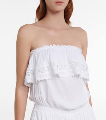 Salma lace-trimmed minidress | Melissa Odabash