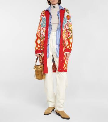 Jacquard wool-blend cardigan | Etro