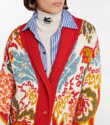 Jacquard wool-blend cardigan | Etro