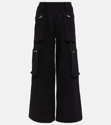 Pantalon cargo ample à taille haute en coton mélangé | Amiri