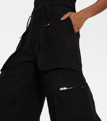 Pantalon cargo ample à taille haute en coton mélangé | Amiri