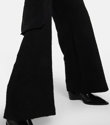 Pantalon cargo ample à taille haute en coton mélangé | Amiri