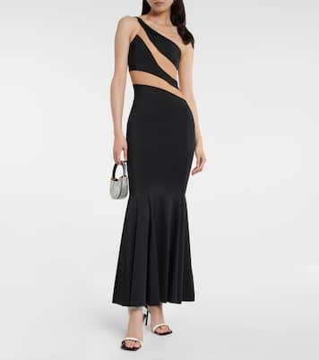 Robe aus Jersey mit Mesh | Norma Kamali