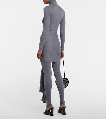 Jersey de cuello alto en cachemir y seda | Alaïa