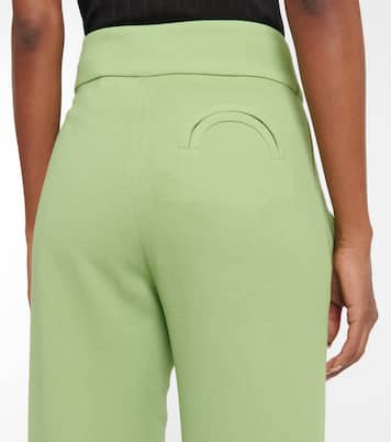 High-rise straight virgin wool pants | Blazé Milano
