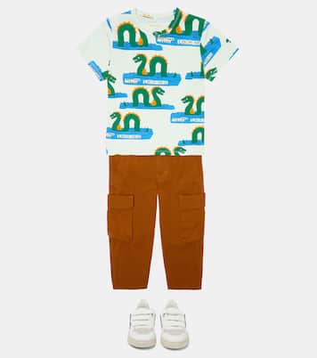 Printed cotton-blend T-shirt | Mini Rodini