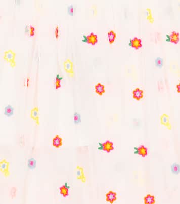 Jupe brodée en tulle à fleurs | Stella McCartney Kids