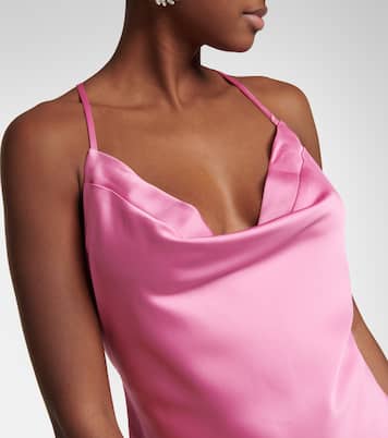 Satin midi dress | Norma Kamali