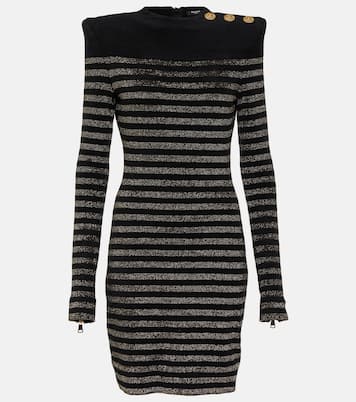 Lurex® striped minidress | Balmain