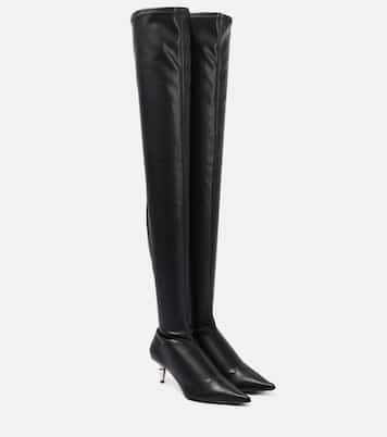 Spike leather over-the-knee boots | Proenza Schouler