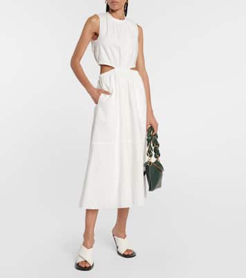 White Label cutout cotton midi dress | Proenza Schouler