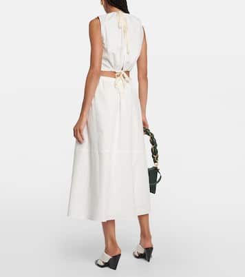 White Label cutout cotton midi dress | Proenza Schouler