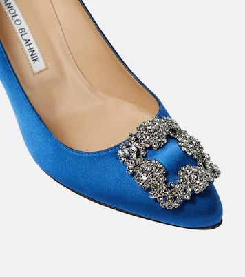 Escarpins Hangisi 90 en satin | Manolo Blahnik