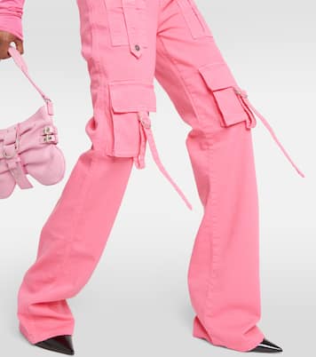 Low-Rise-Cargohose aus Denim | Blumarine