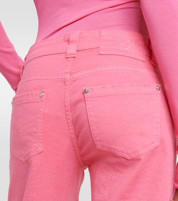 Low-Rise-Cargohose aus Denim | Blumarine