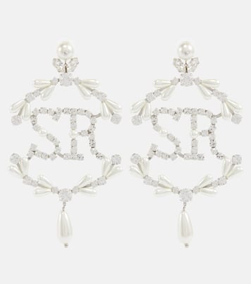 Perlenohrringe mit Kristallen | Simone Rocha