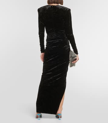 Velvet gown | Alexandre Vauthier