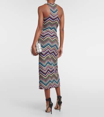 Zig Zag wool-blend midi dress | Missoni