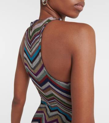 Zig Zag wool-blend midi dress | Missoni
