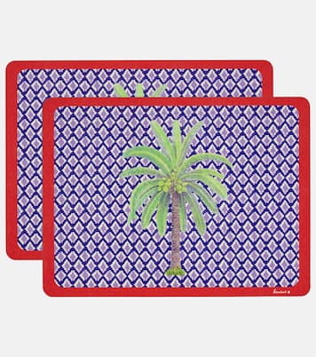 Hima Palma Pervinch set of 2 placemats | Lisa Corti
