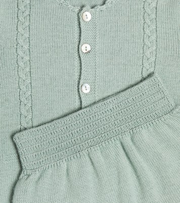 Baby Zas wool cardigan and pants set | La Coqueta