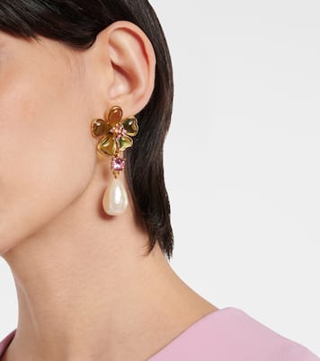 Boucles d’oreilles à ornements | Oscar de la Renta