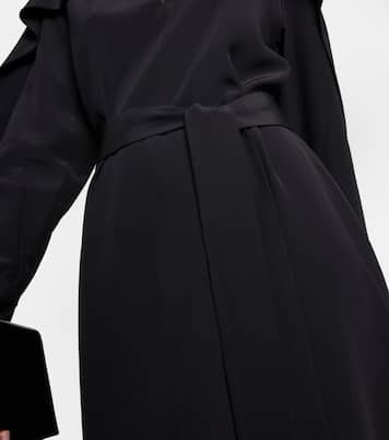 Danville silk crêpe de chine midi dress  | Joseph