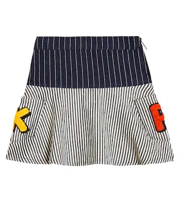 Falda de algodón a rayas | Kenzo Kids