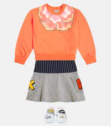 Falda de algodón a rayas | Kenzo Kids