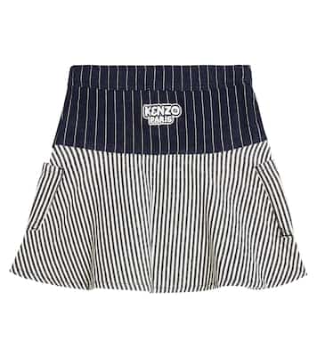 Falda de algodón a rayas | Kenzo Kids