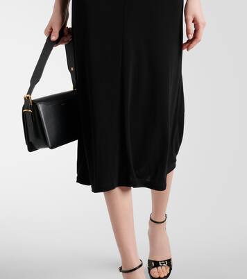 Abito midi in crêpe e pizzo | Givenchy