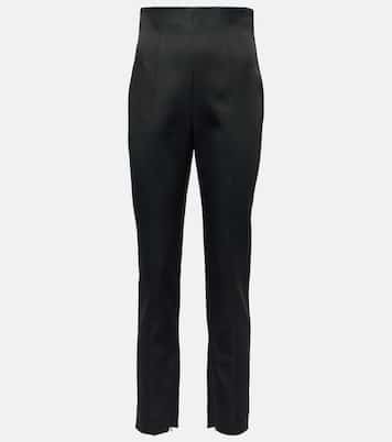 Pantalon slim Lenn en satin | Khaite