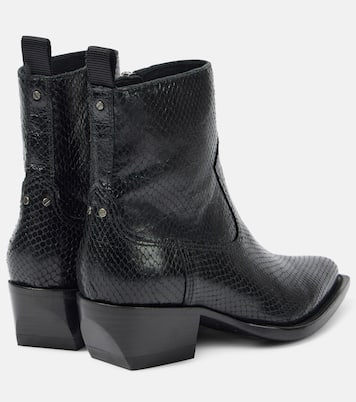 Debbie snake-effect leather ankle boots | Golden Goose