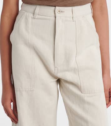 Weite Hose Balloon aus Baumwolle und Leinen | Loewe