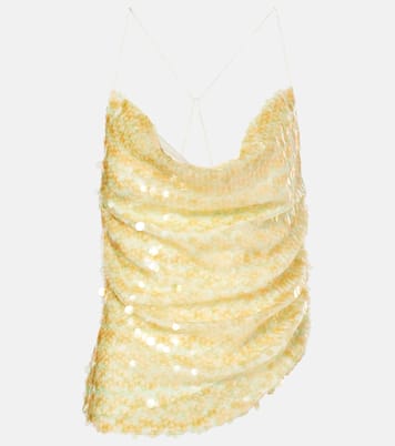 Sequined open-back top | Xu Zhi
