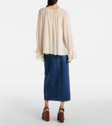 Blusa in georgette di seta | Chloé