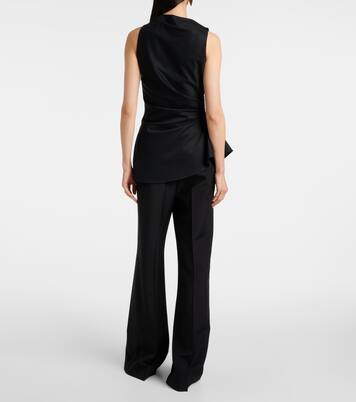 Top asimmetrico in misto cotone | McQueen