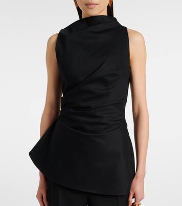 Top asimmetrico in misto cotone | McQueen