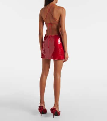 Robe à sequins et fleur | Magda Butrym
